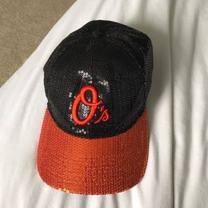 Orioles PINK, black & orange, fitted, NEW ERA